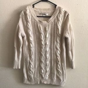 ✨Lauren Conrad cream knit sweater✨